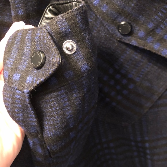 Navy/black plaid Size medium Jacket - Picture 7 of 10